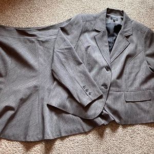 Women’s grey business suit